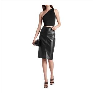 Express Faux Leather Pencil Skirt